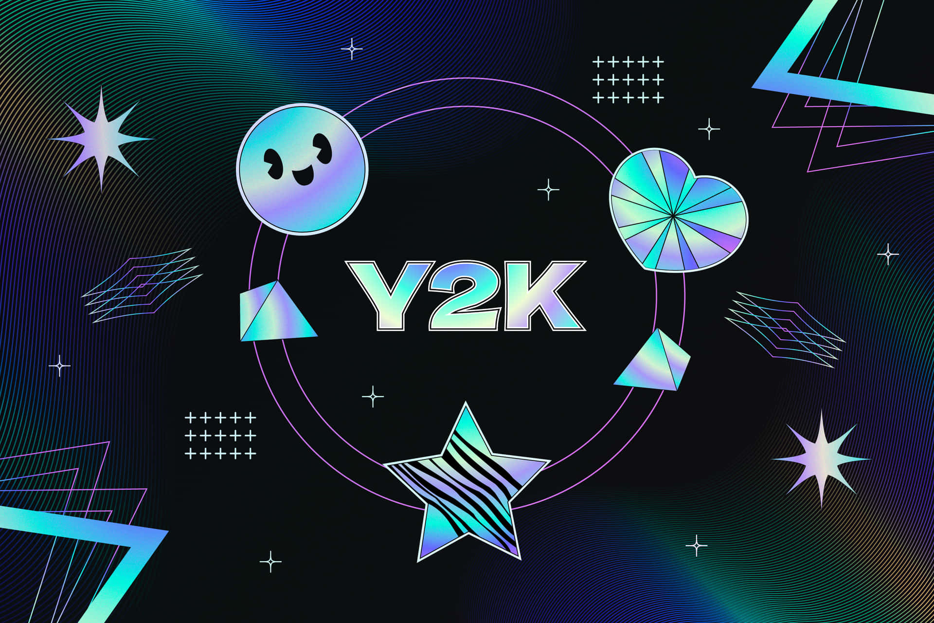 Cyber Y2k Laptop Wallpaper