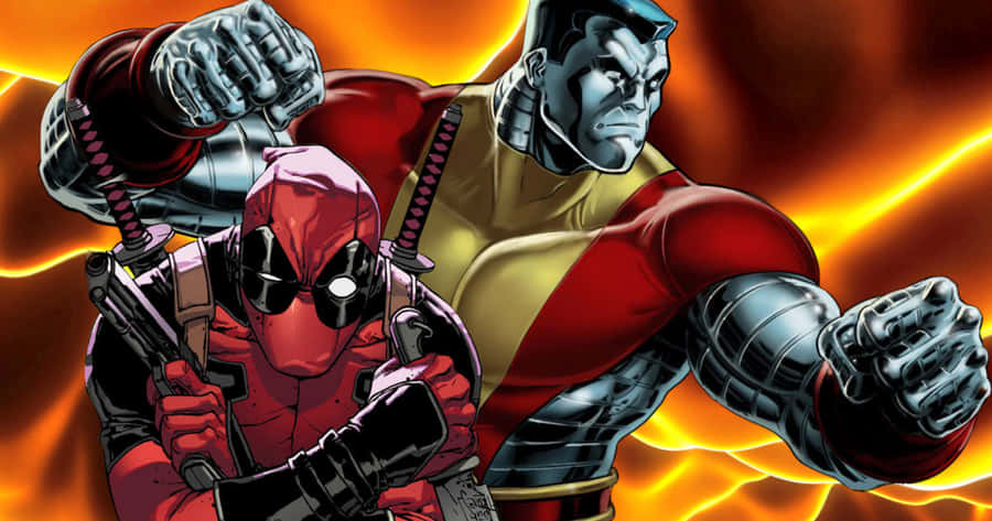 Deadpool And Colossus Wallpaper