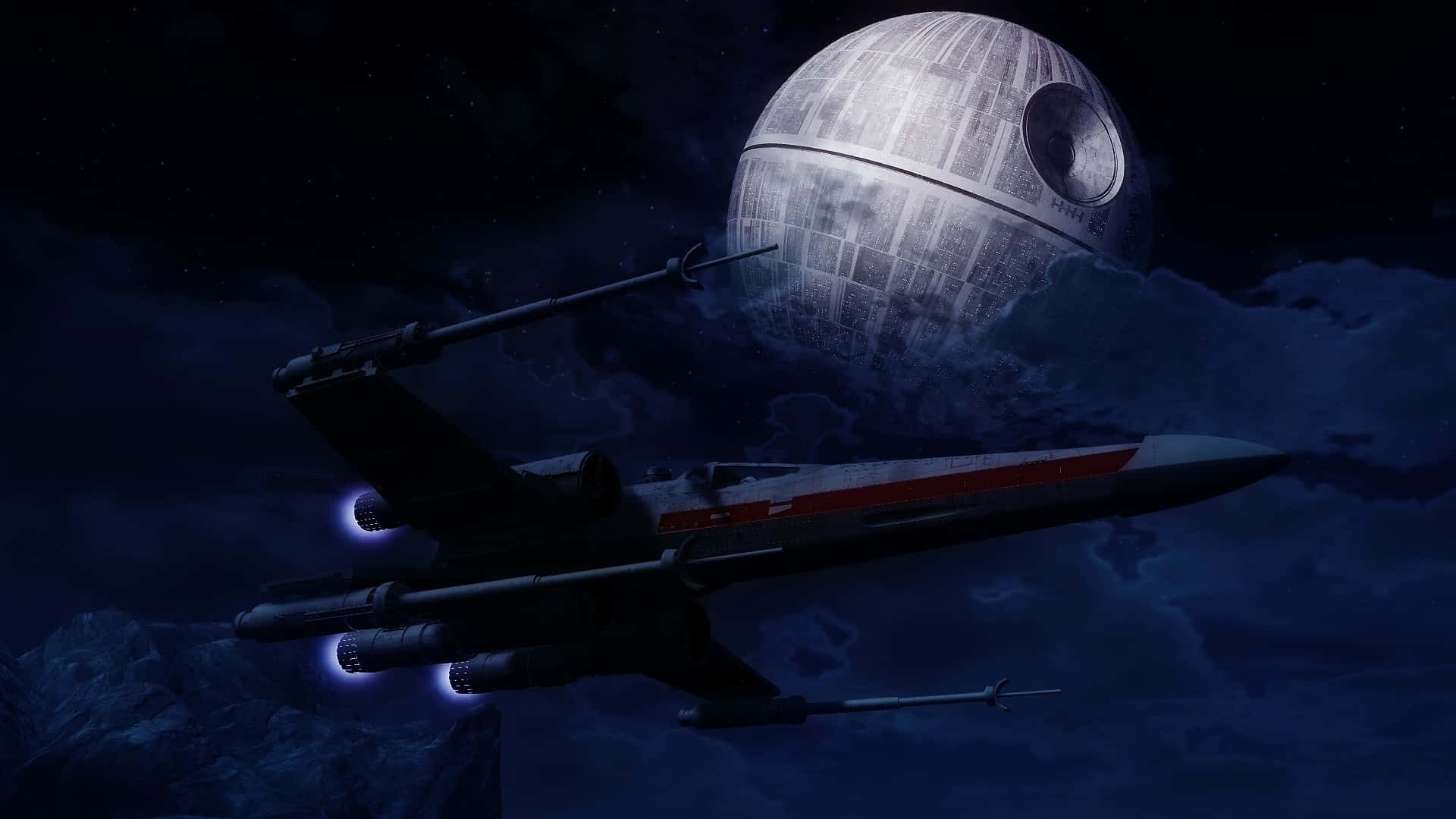 Death Star Background Wallpaper