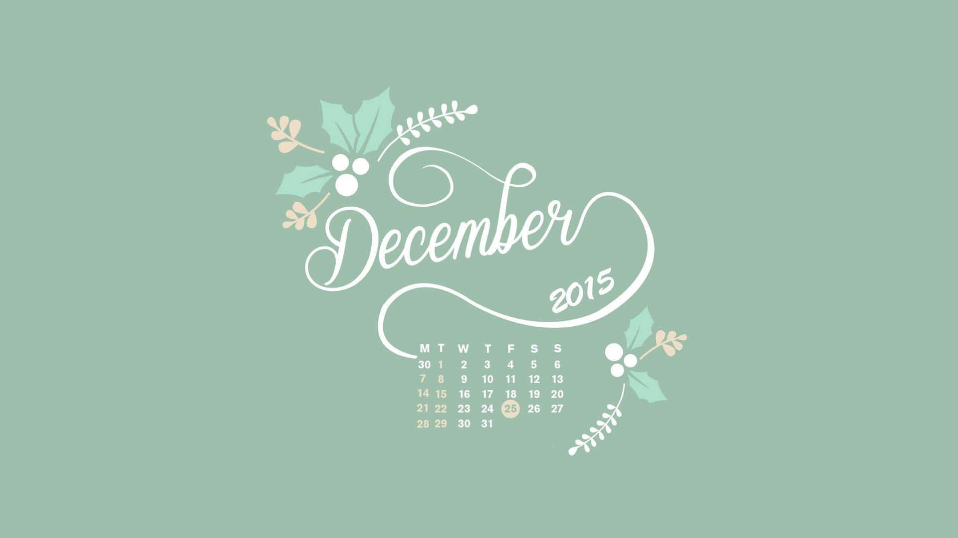 December Background Wallpaper