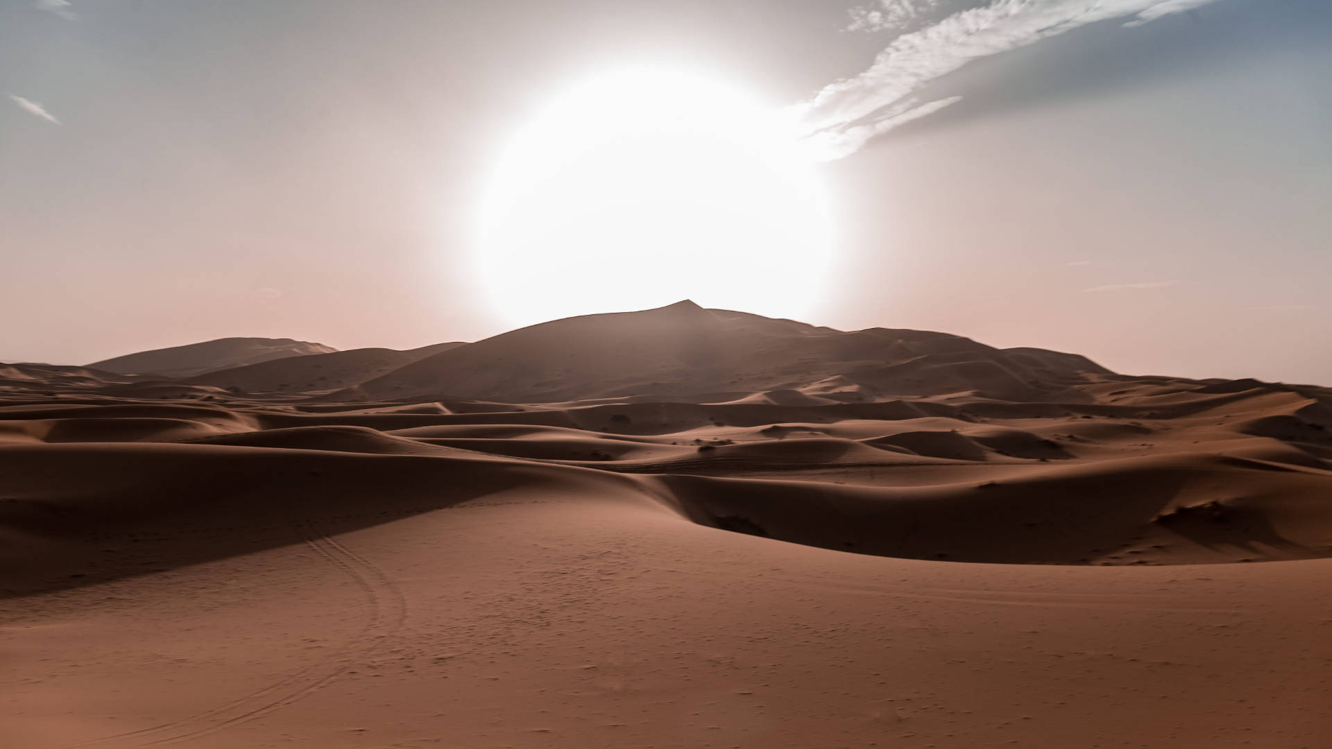 Desert Sun Background Wallpaper