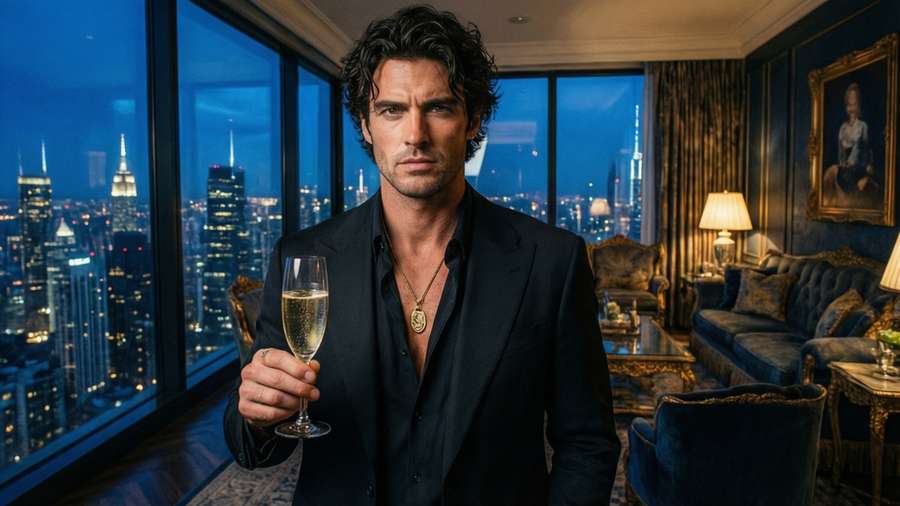 Destroy Lonely in a penthouse with city view and champagne — Destroy Lonely Picture