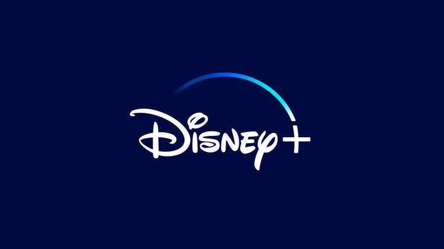 Disney+ streaming service logo on dark blue background — Disney Plus Background