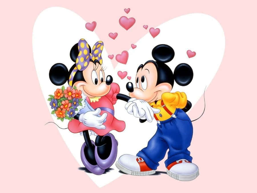 Disney Valentine Background Wallpaper