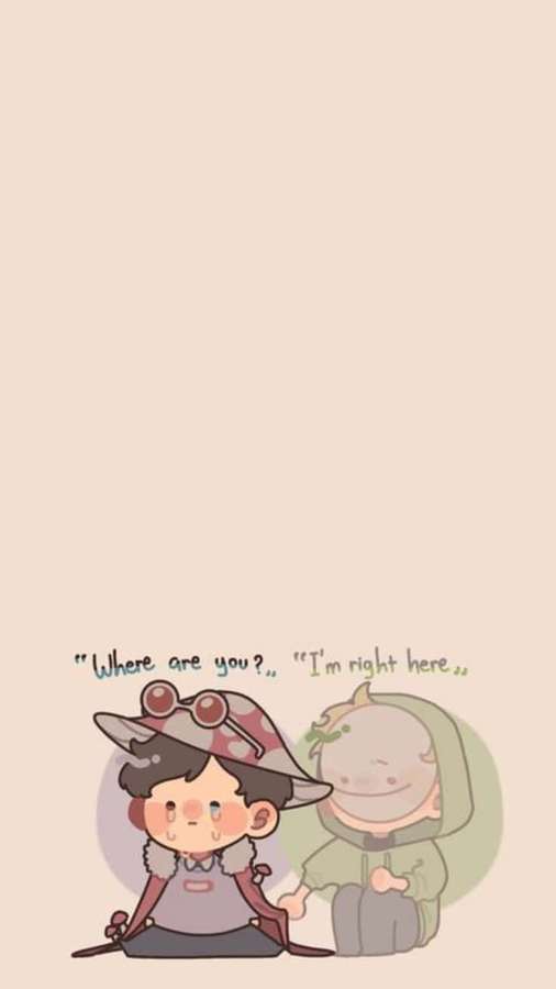 Two anime characters one with goggles looking surprised while the other smiles behind them with text quotes. — Dnf Wallpaper