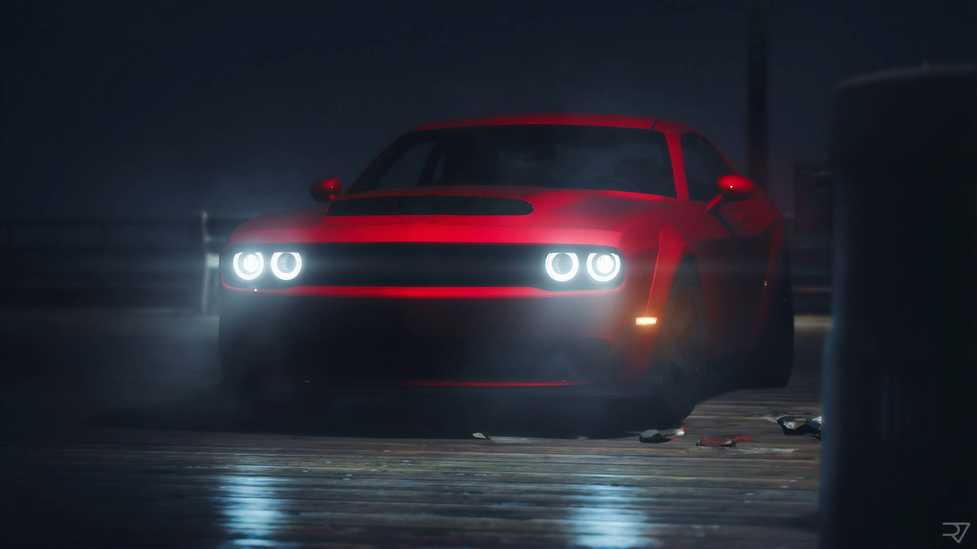 Dodge Challenger Demon 4k Achtergrond