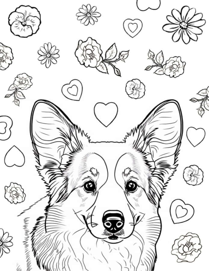 Dog Coloring Pictures Wallpaper