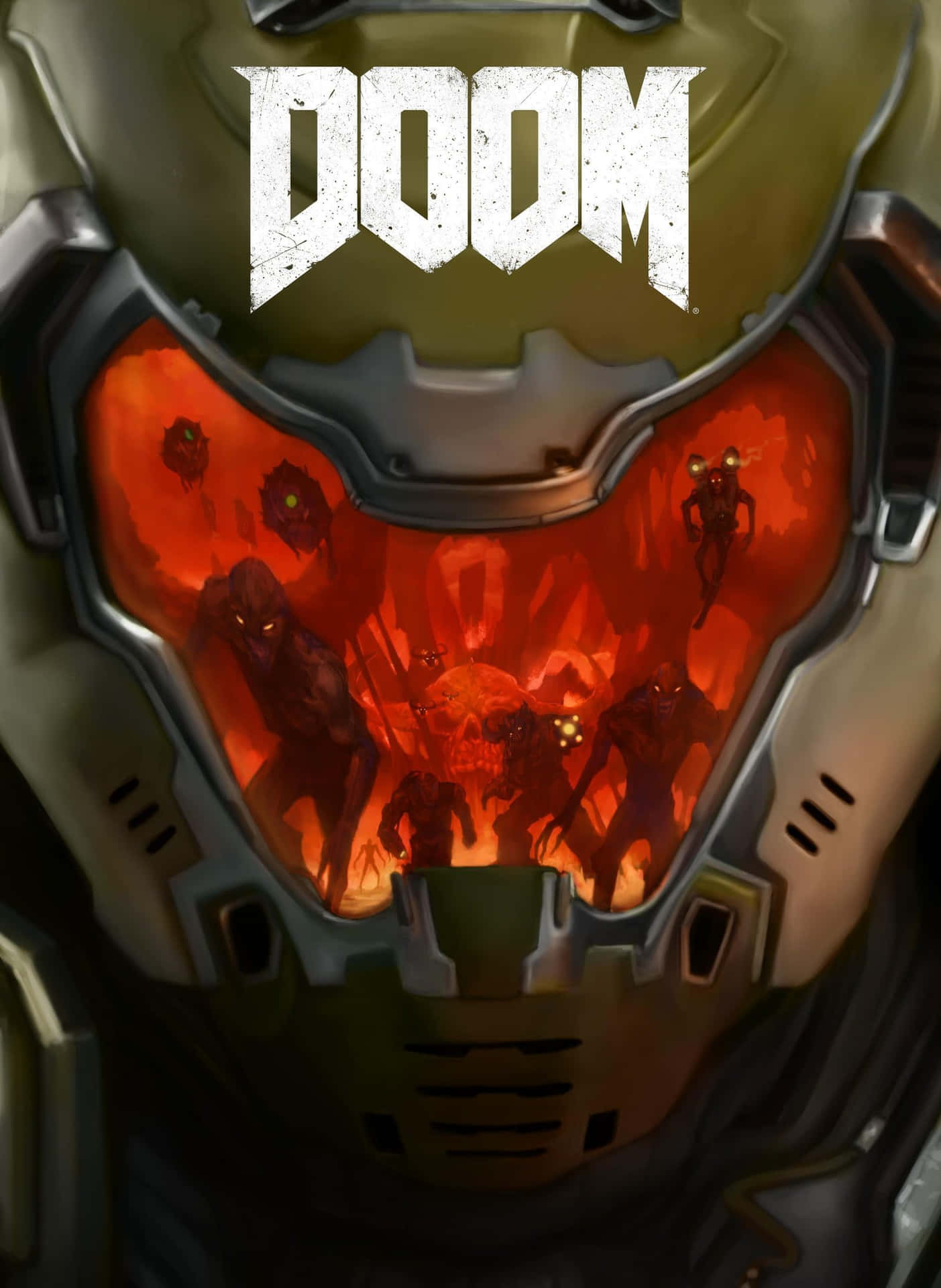 Doom Slayer Background Wallpaper