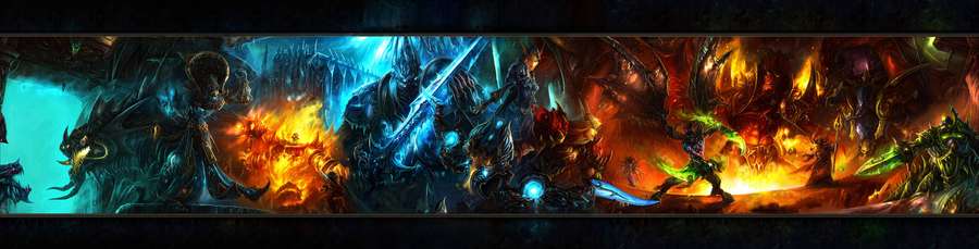 Fantasy-Krieger und Drachen kämpfen in feurigen und eisigen Reichen. — Dota 2 Bilder