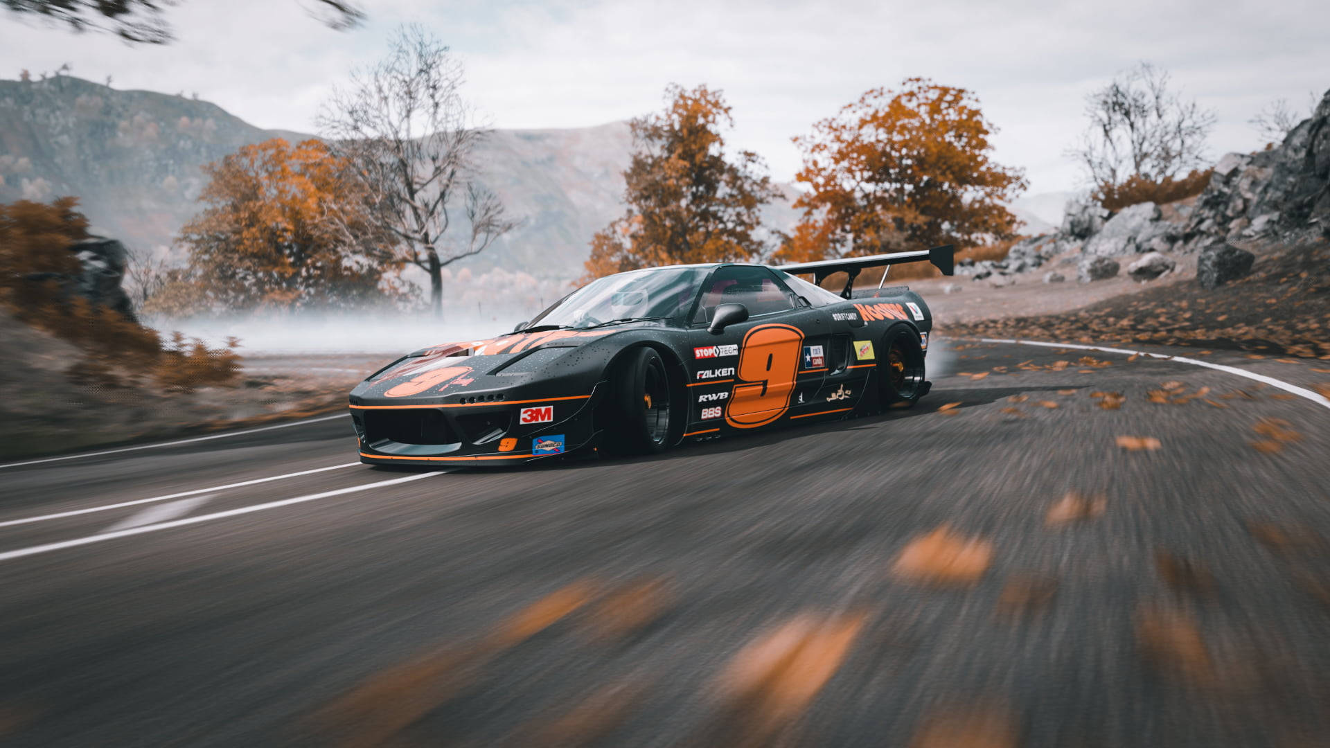 Drift Cars Background Wallpaper