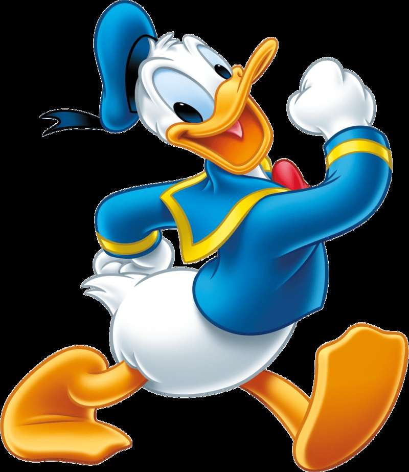 Donald Duck in his iconic sailor suit smiling and posing energetically. — Ducks PNG