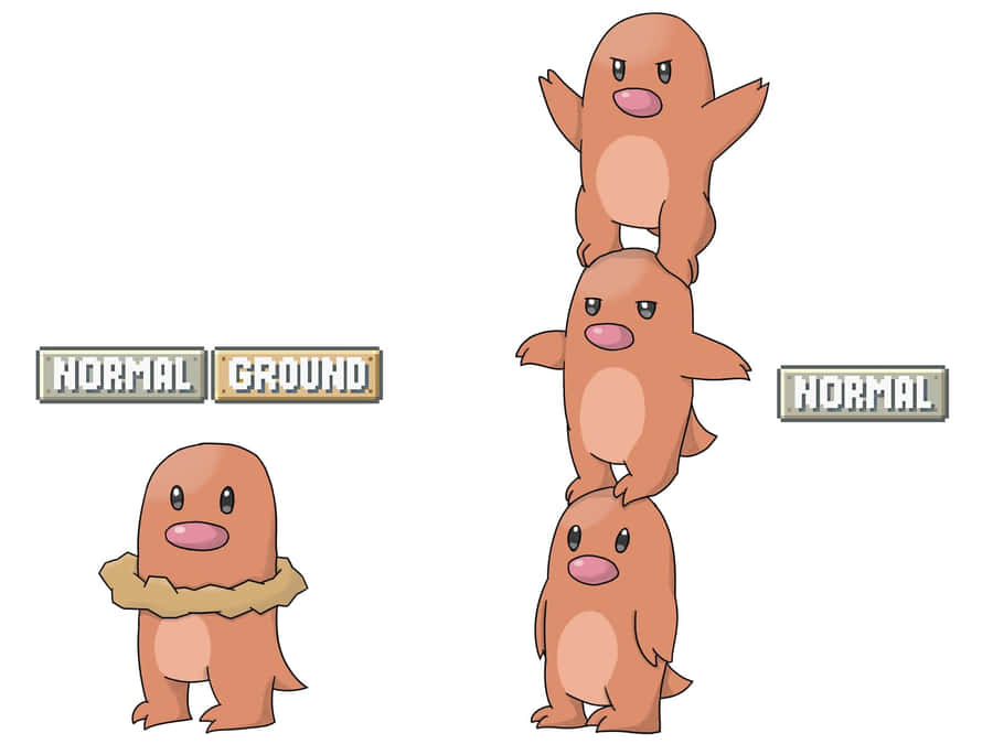 Dugtrio Bakgrunnsbildet