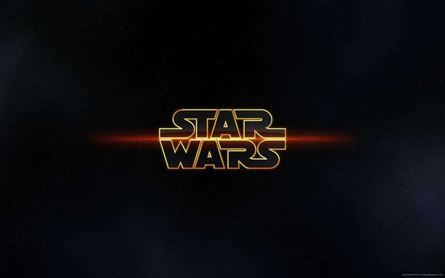 Star Wars logo glowing in space with stars — Epic Star Wars Picture
