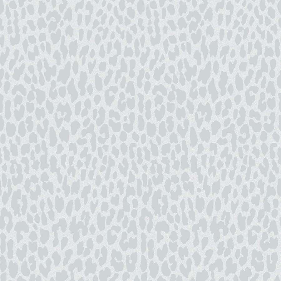 Estampa De Leopardo Branco Papel de Parede