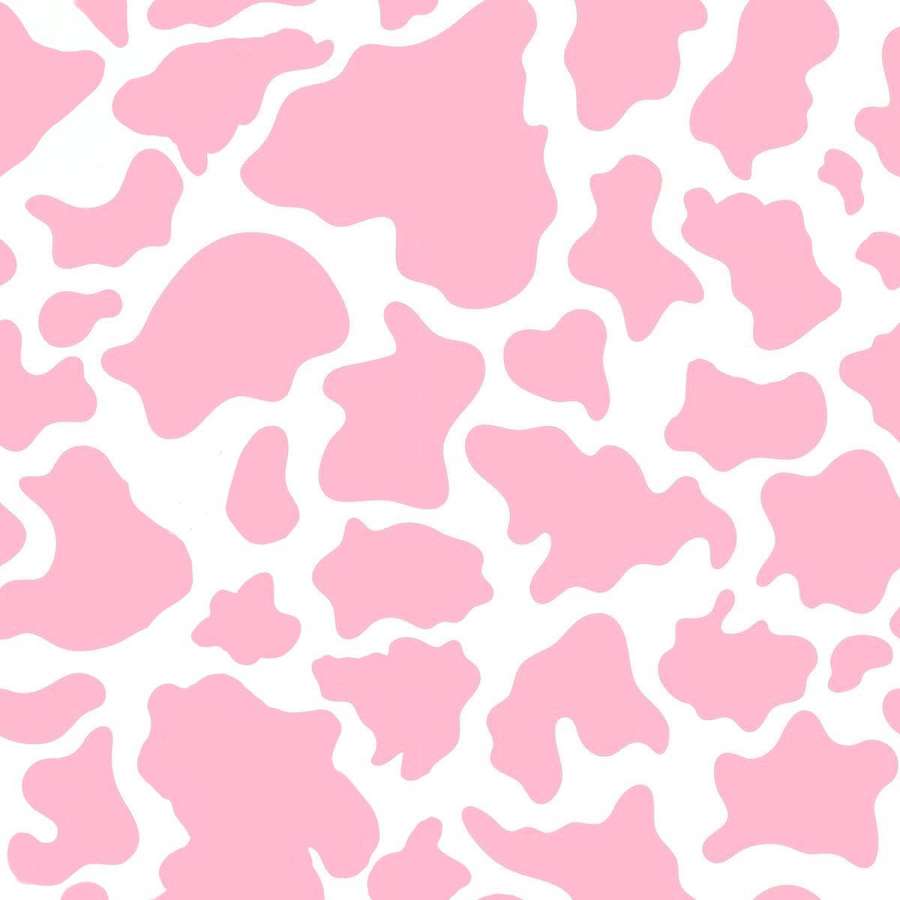 Diseño de papel tapiz con estampado de vaca rosa y blanco — Estampado de vaca rosa Fondos de pantalla