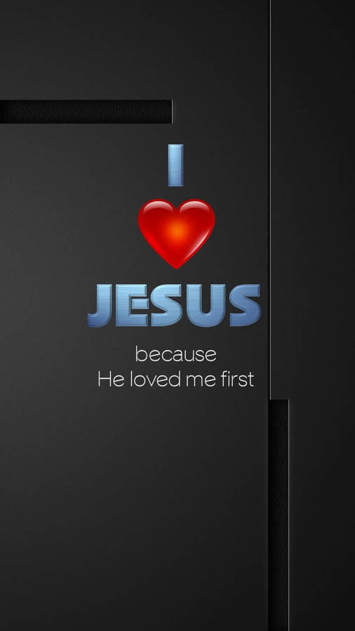 Eu Amo Jesus Iphone Papel de Parede