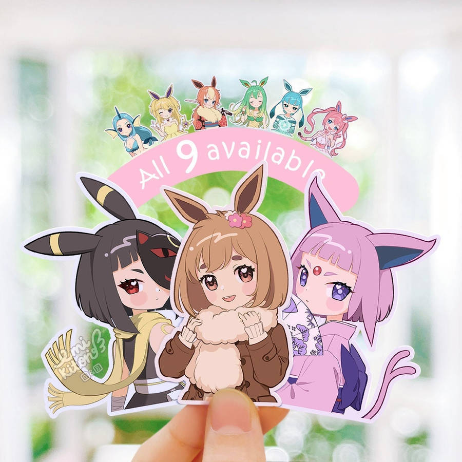 Evolutions Humaines Eevee Fond d'écran