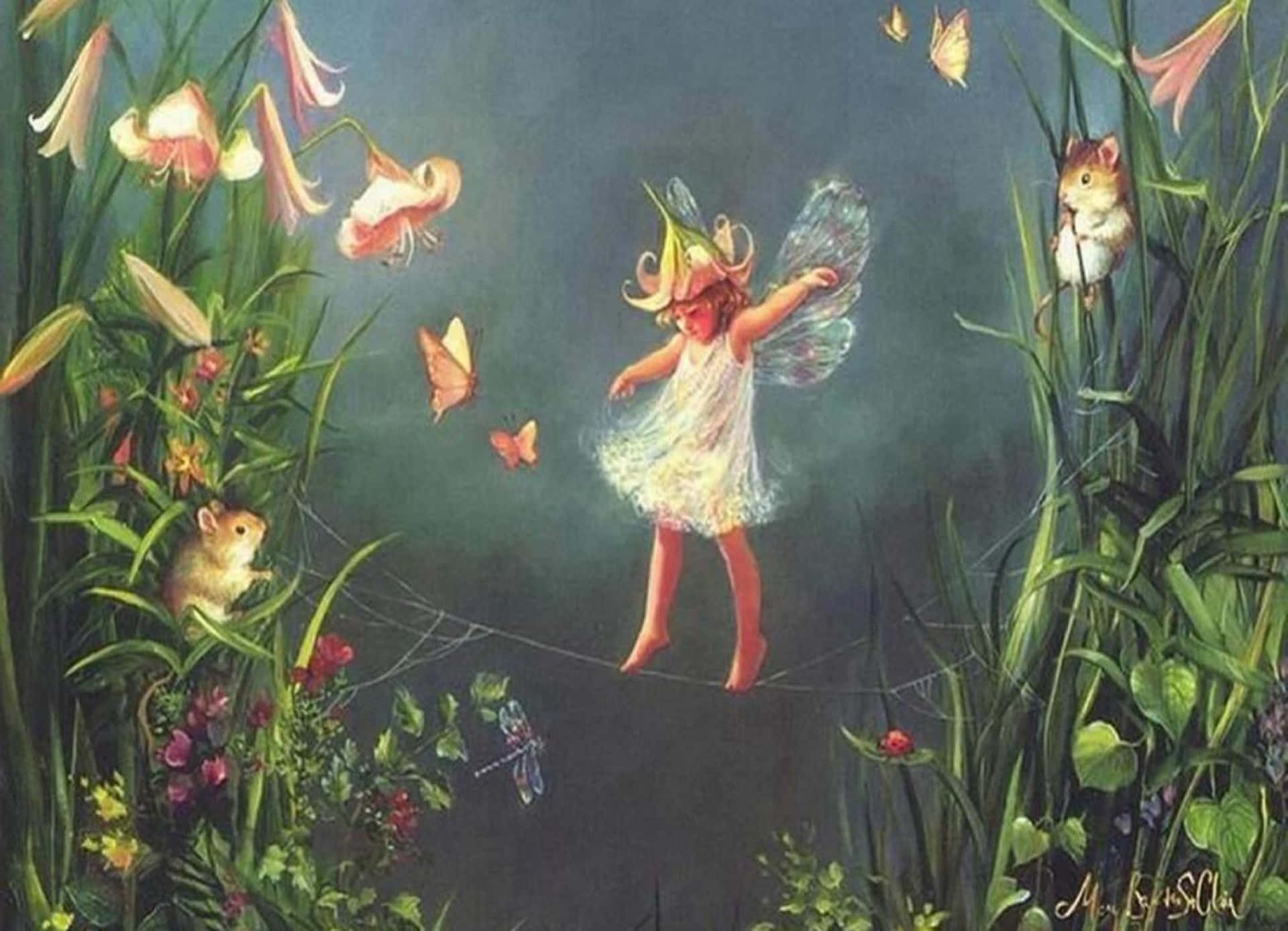 Fairy Aesthetic Background Wallpaper