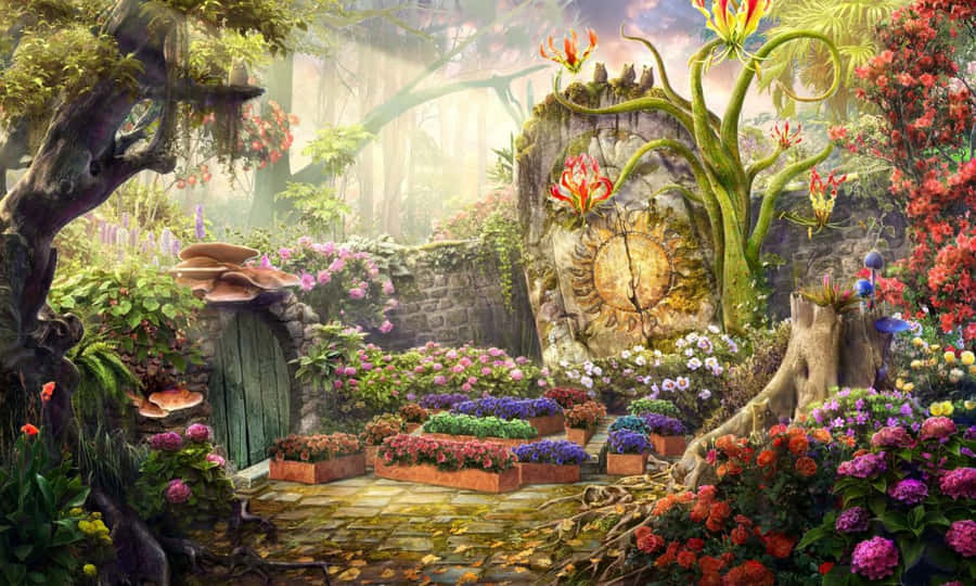 Fantasy Gardens Wallpaper