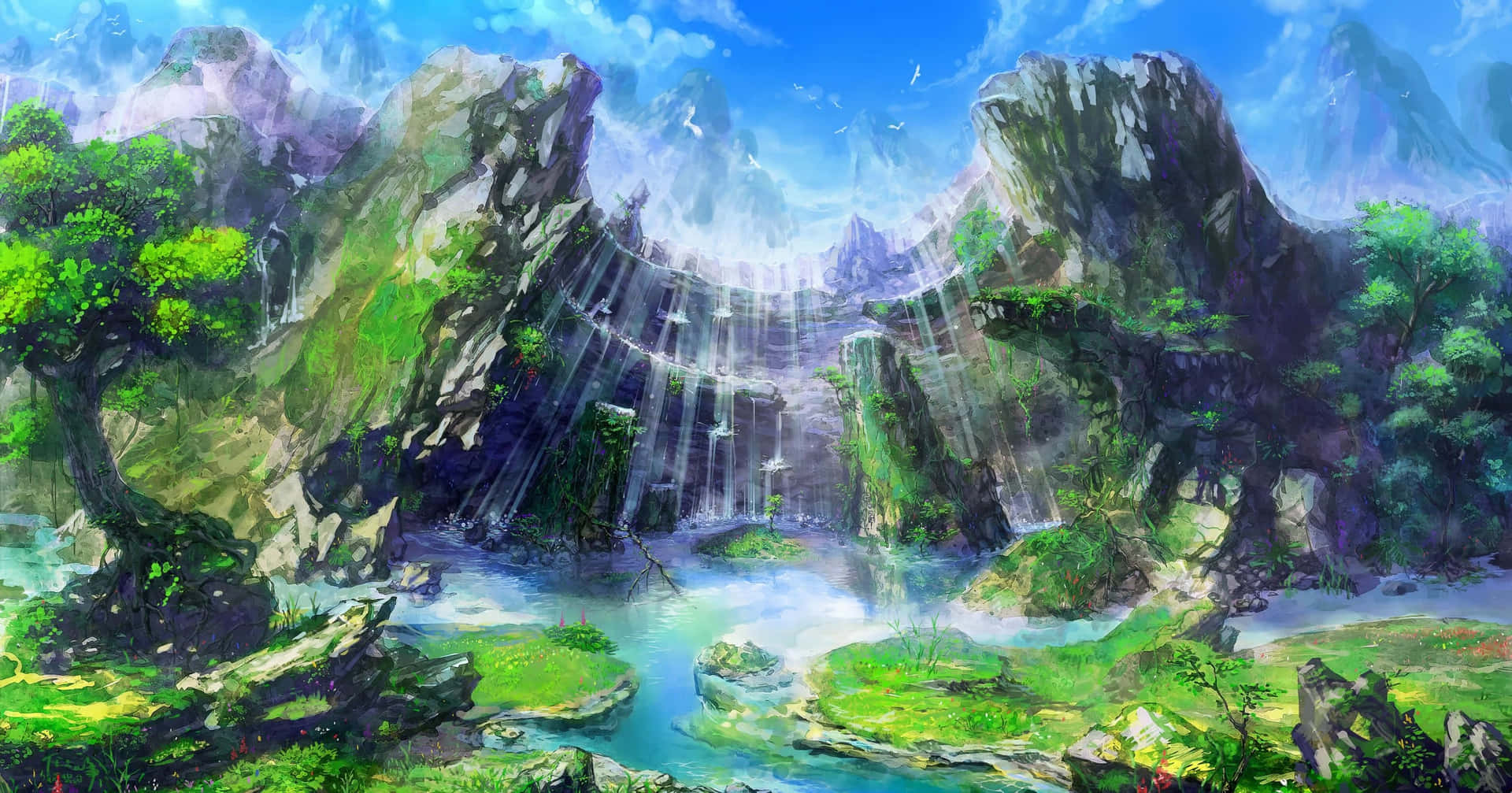 Fantasy Island Background Wallpaper