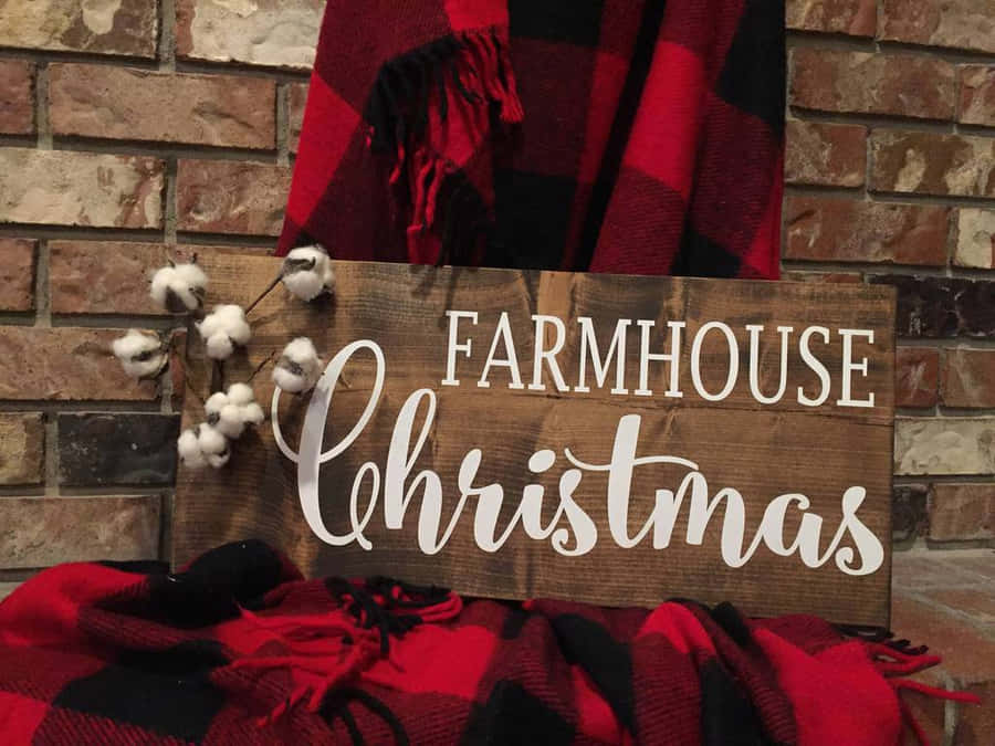 Farmhouse Christmas Wallpaper