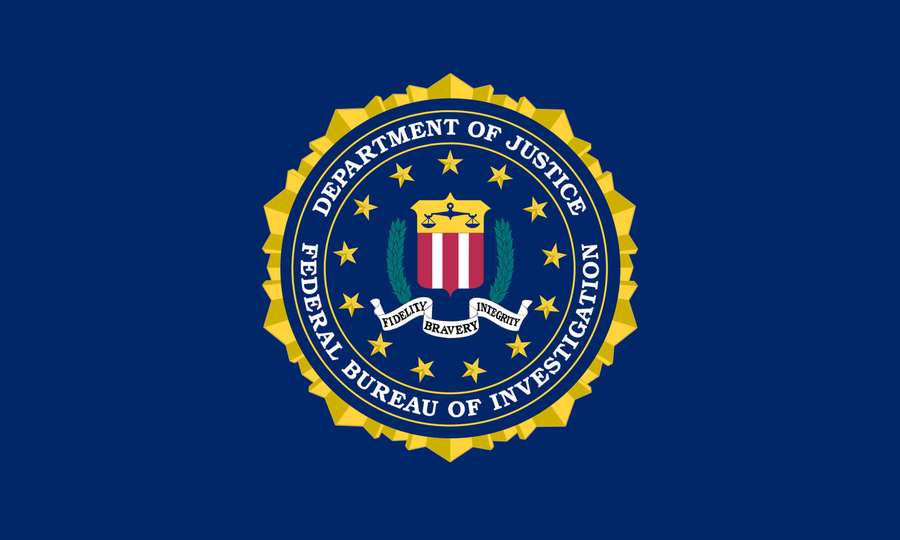 FBI seal on blue background with gold stars and shield. — Fbi Background