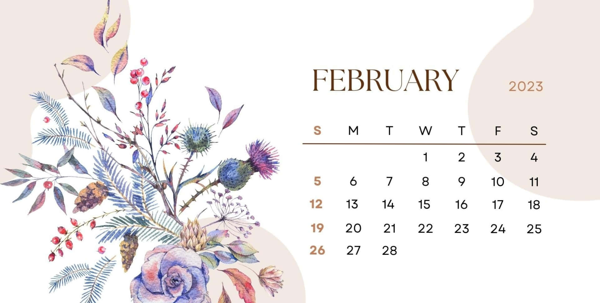 Februar Kalender Wallpaper
