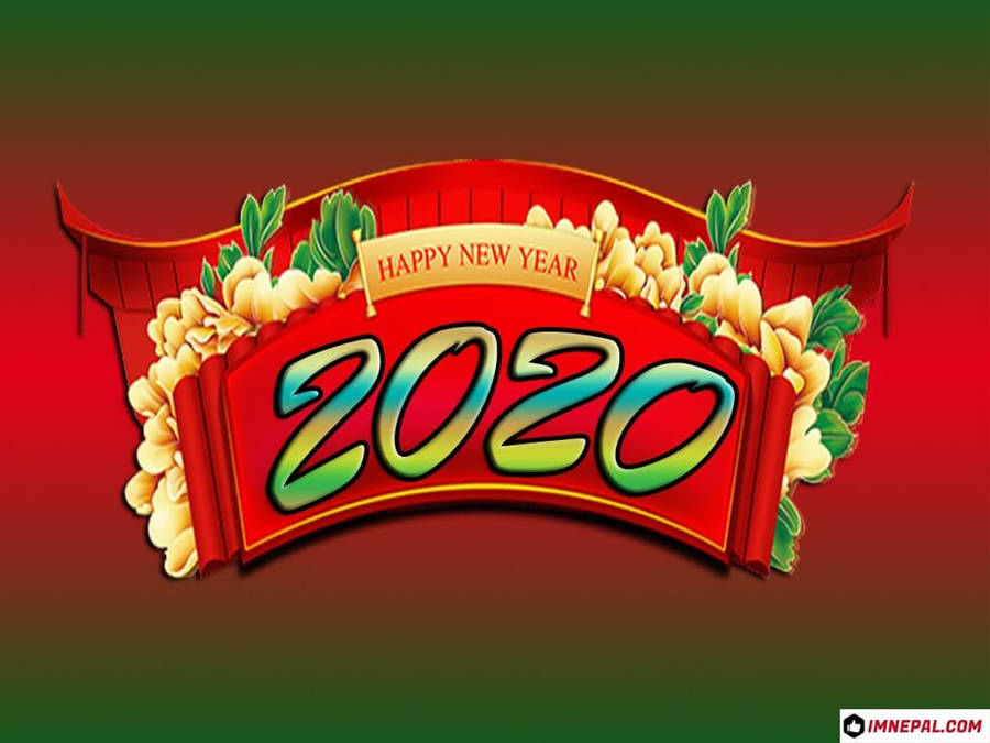 Feliz Ano Novo 2020 Papel de Parede