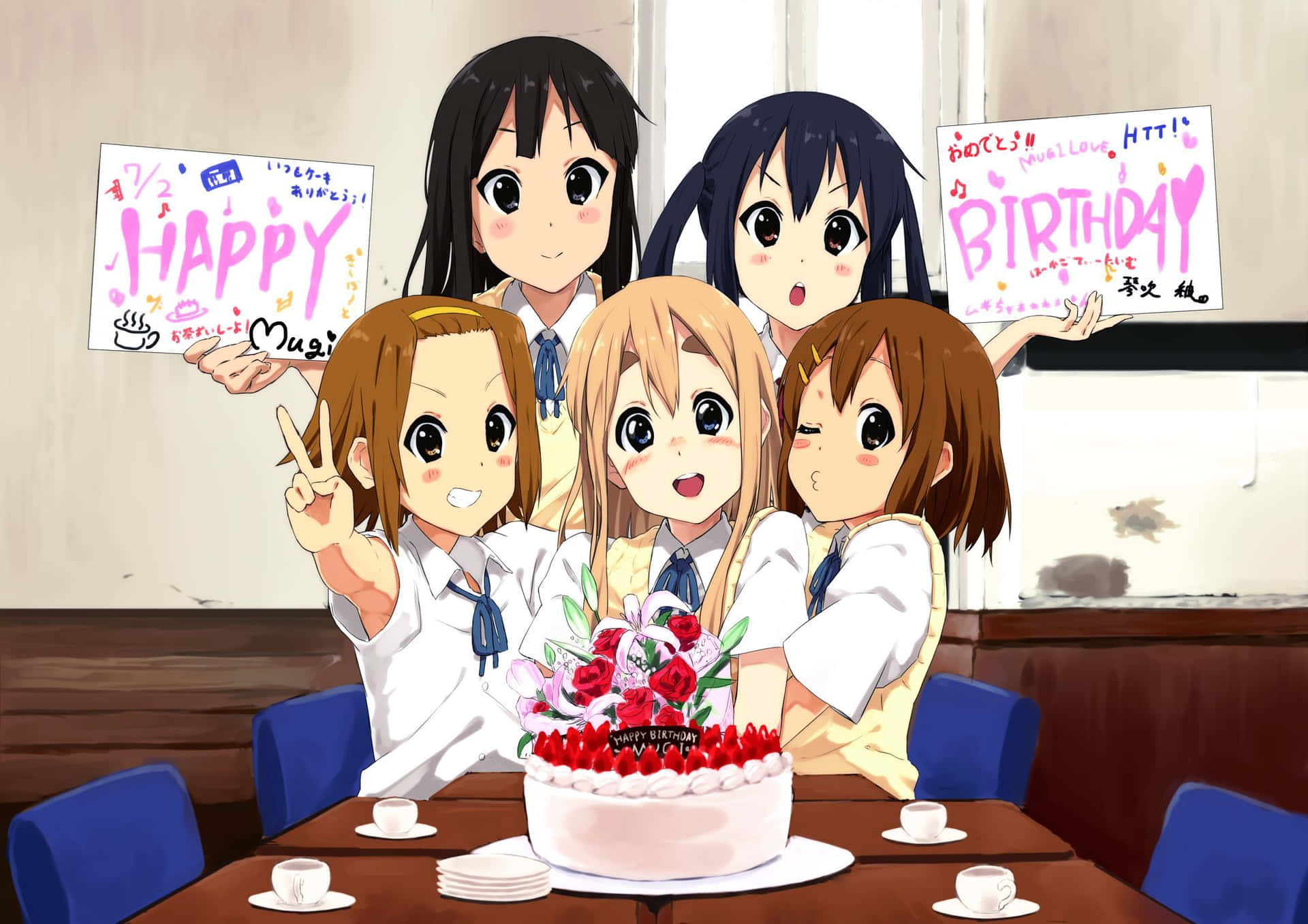 Feliz Cumpleaños Anime Fondo de pantalla