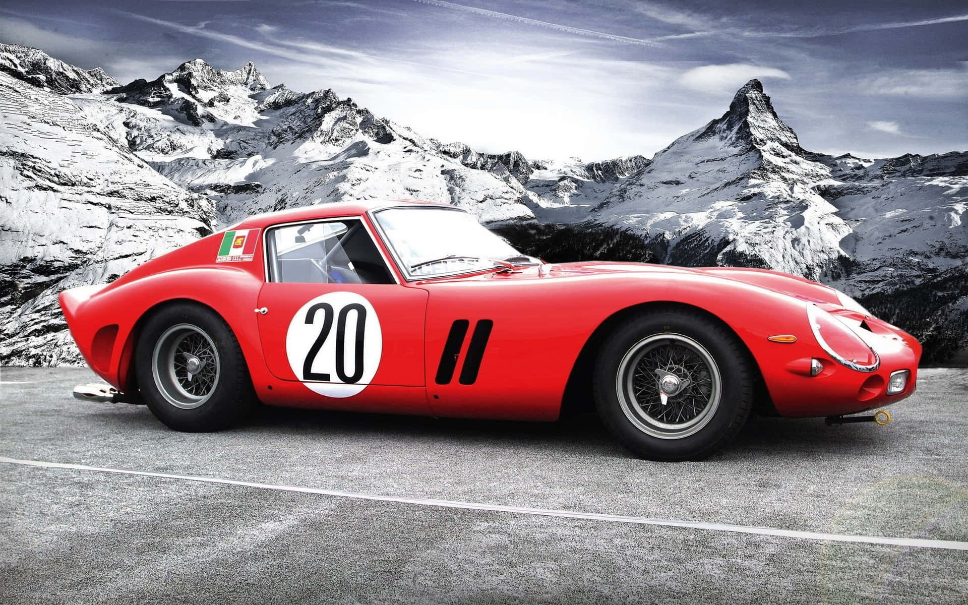 Ferrari Vintage Papel de Parede