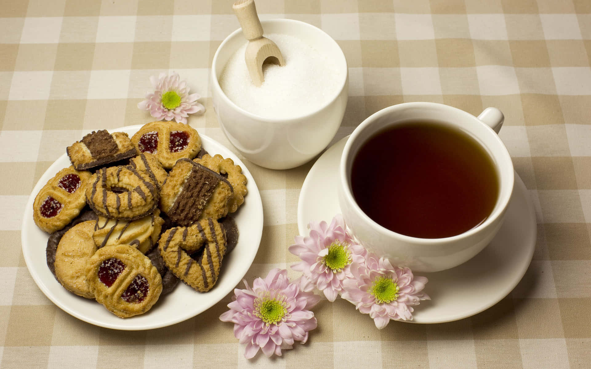 Floral Tea Bakgrunnsbildet