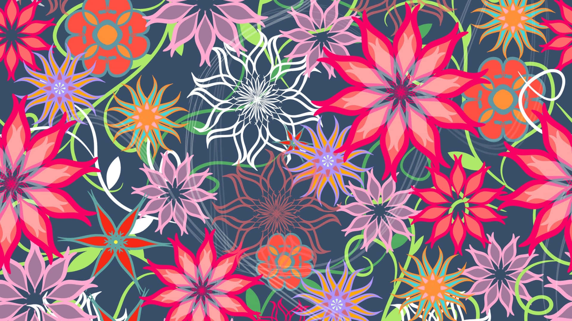 Flower Design Background Wallpaper