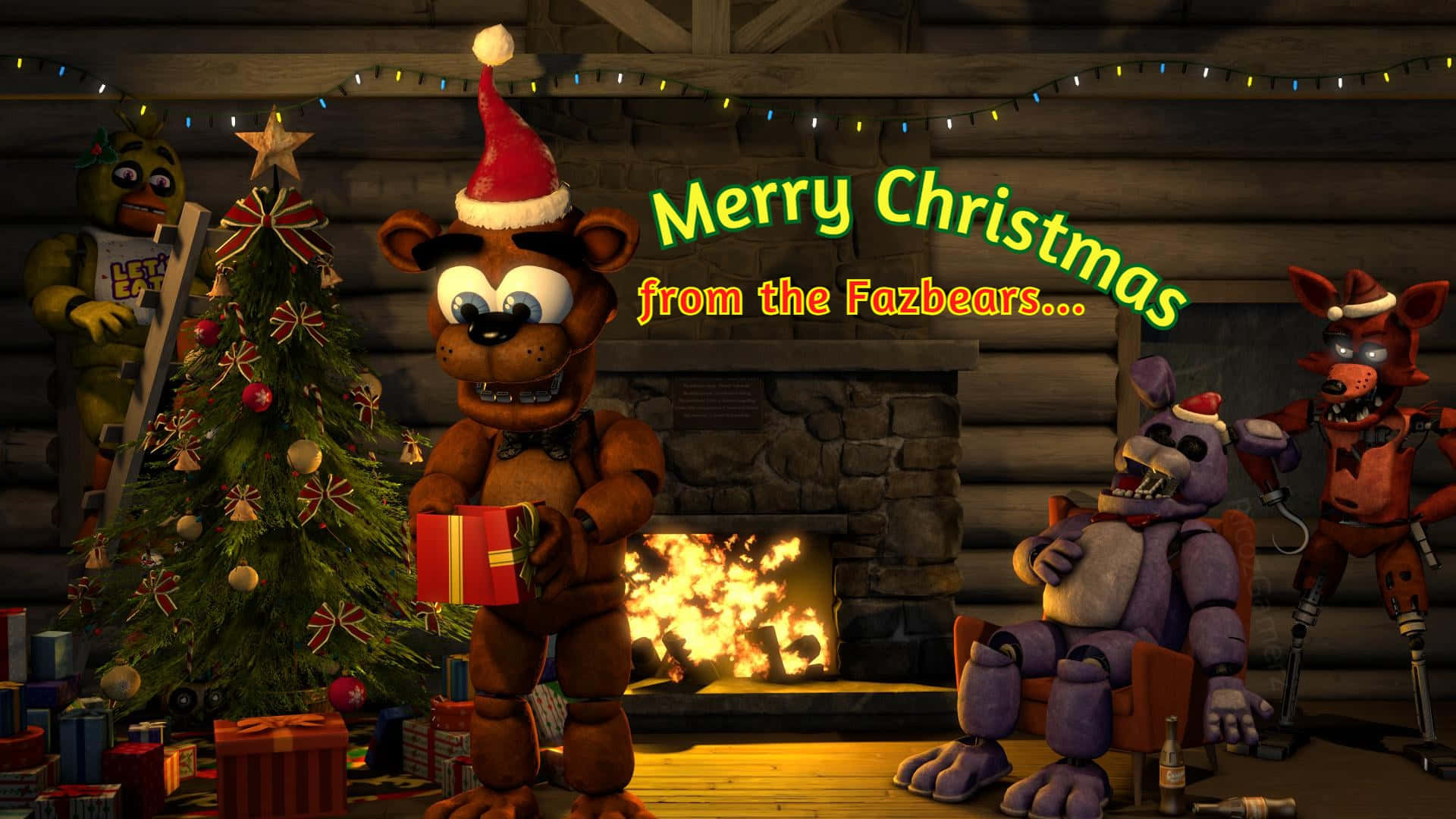 Fnaf Christmas Wallpaper