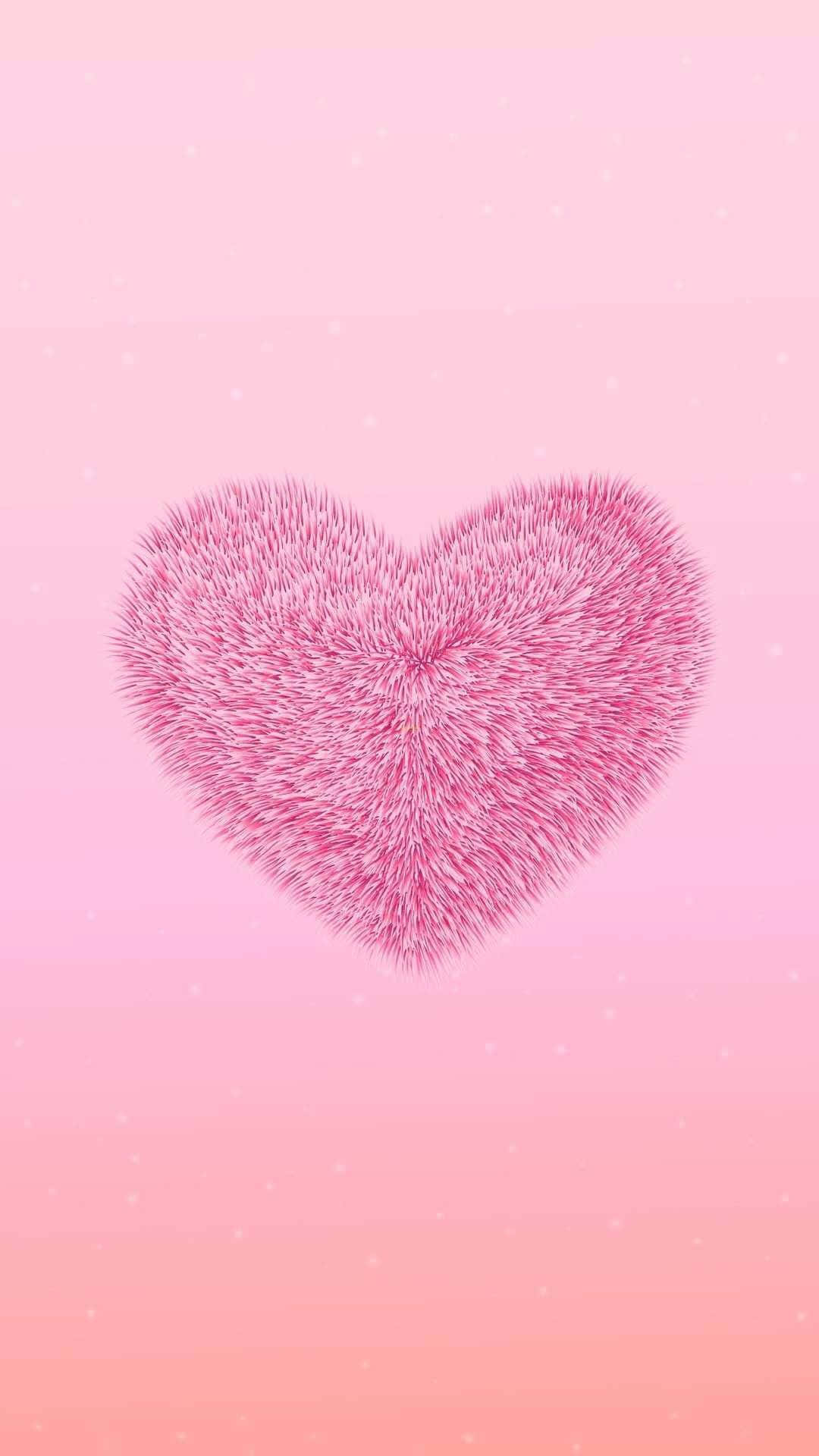 Fondo De Pantalla De Corazón Rosa Para IPhone Fondo de pantalla
