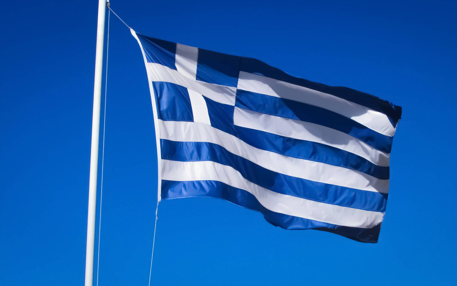 Fondods De La Bandera De Grecia