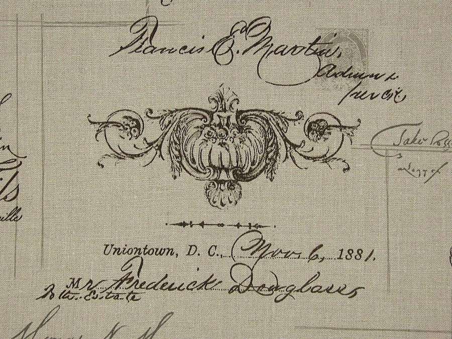 Documento histórico fechado en 1881 con caligrafía elegante y adornos decorativos. — Fondos de pantalla de Script Fondos de pantalla