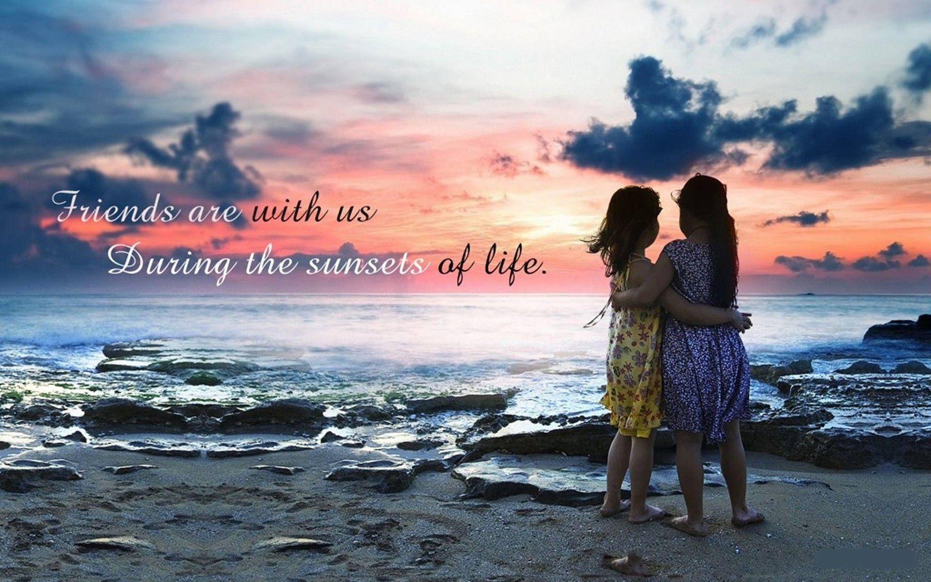 Friendship Quotes Background Wallpaper