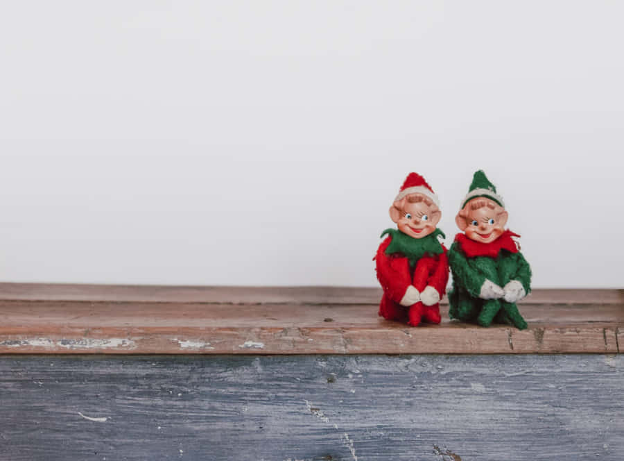 Fundo De Elfos De Natal