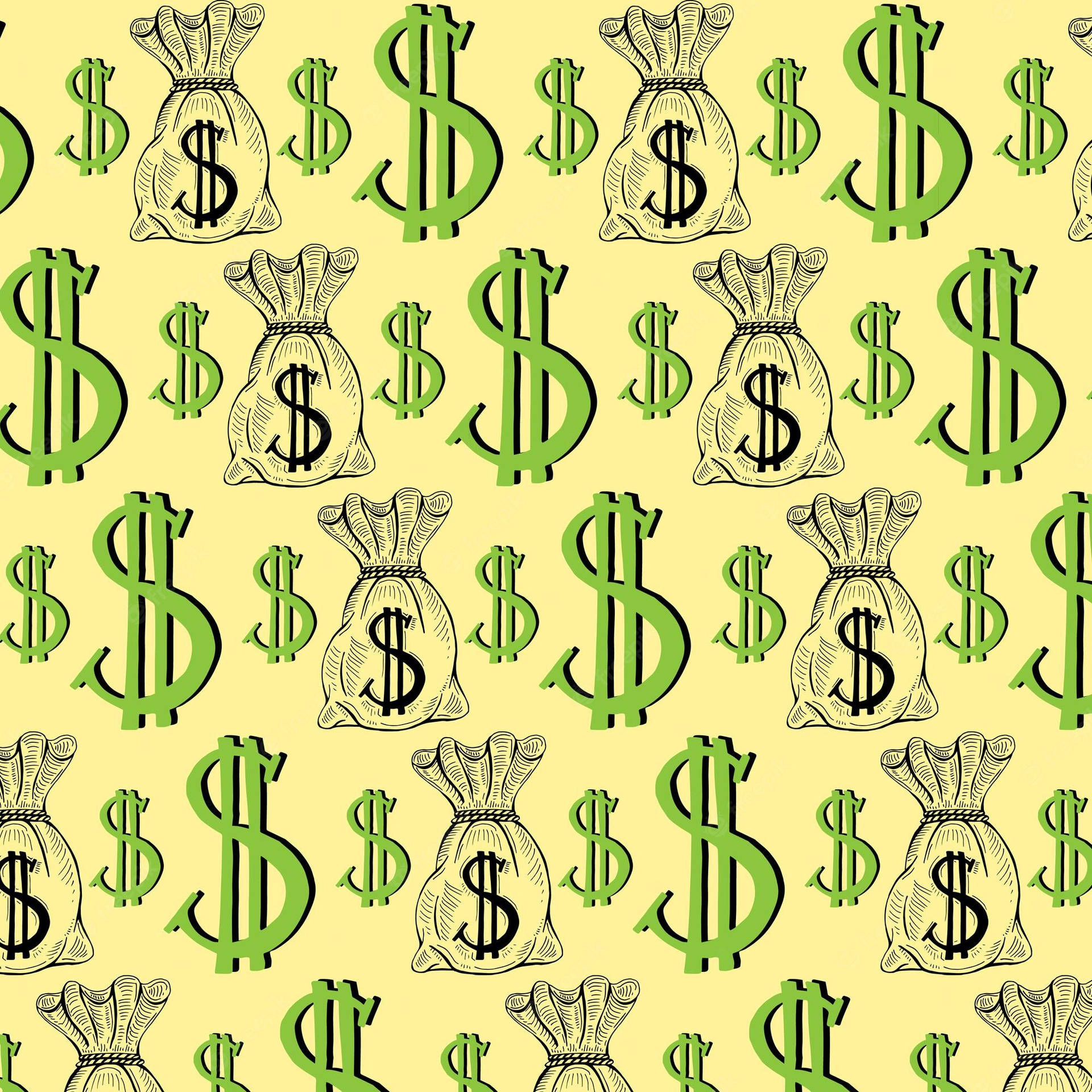 Fundo De Money Sign