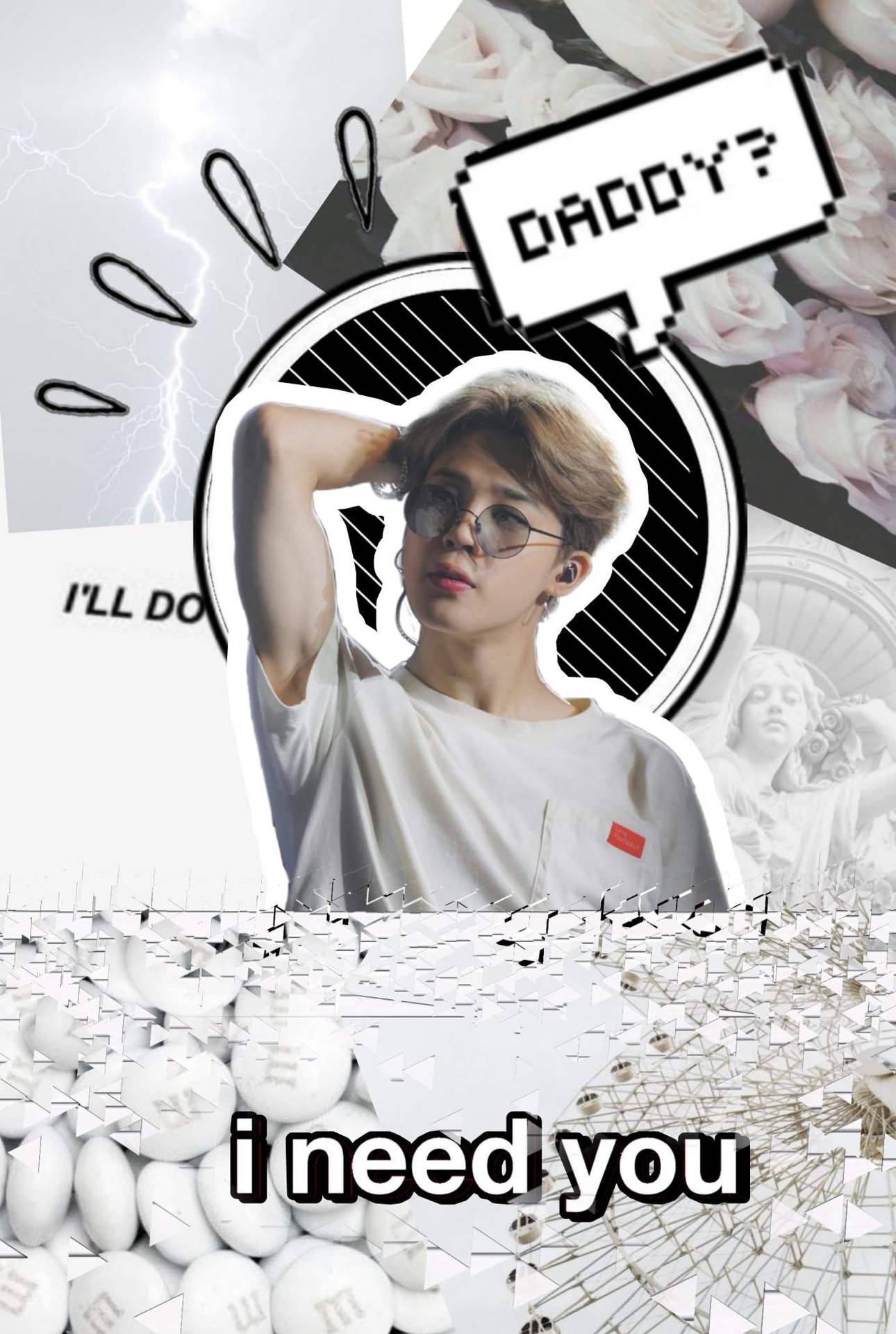 Fundo Estético De Jimin Fotos