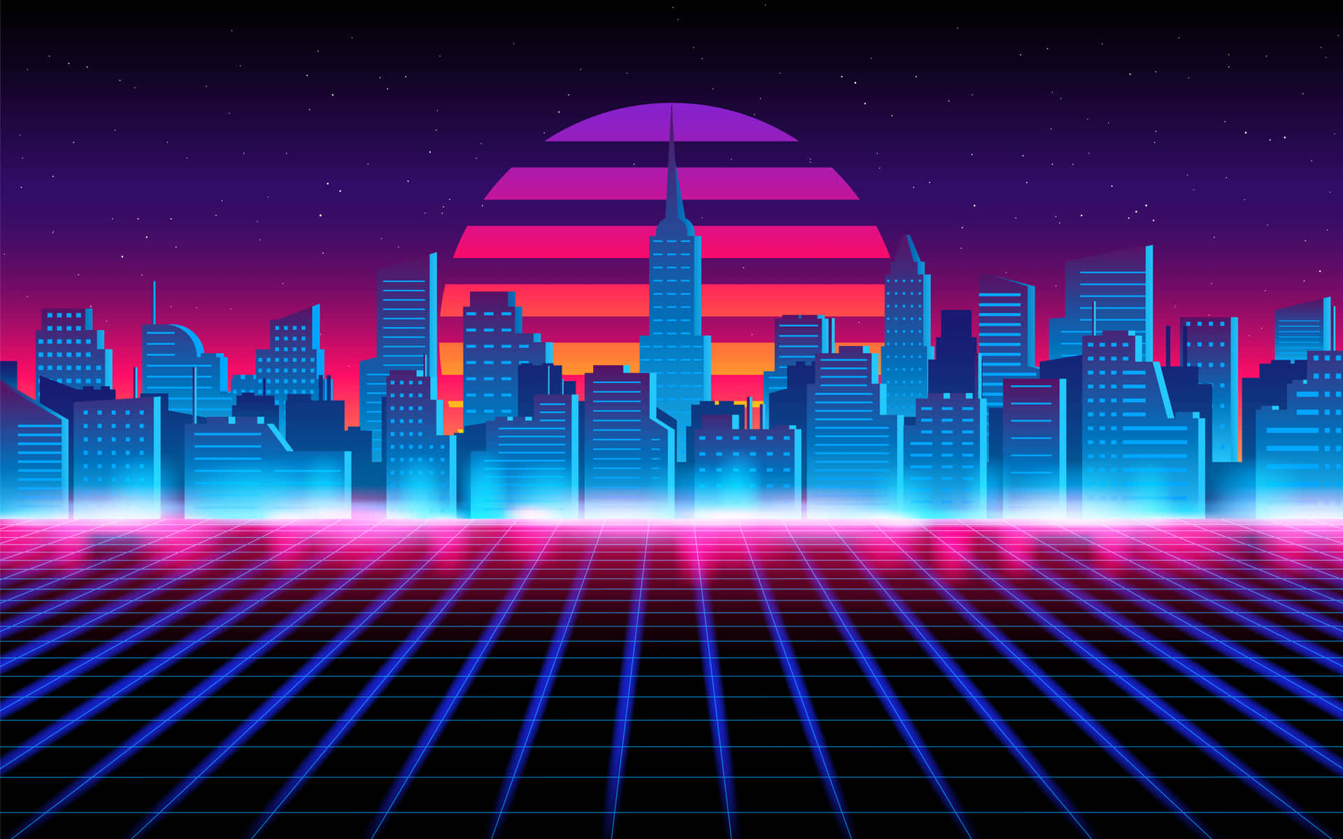 Futuristic City Background Wallpaper
