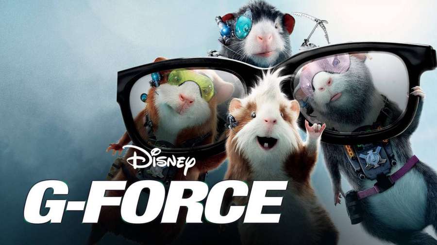 Kolme marsua suojalaseissa ja varusteissa poseeraa sankarillisesti Disneyn G-Forcea varten. — G Force Taustakuvat