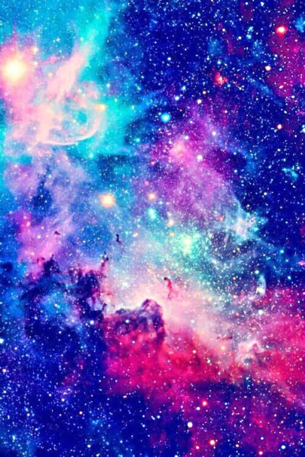 Galaxy Blauwe Aesthetic Achtergrond