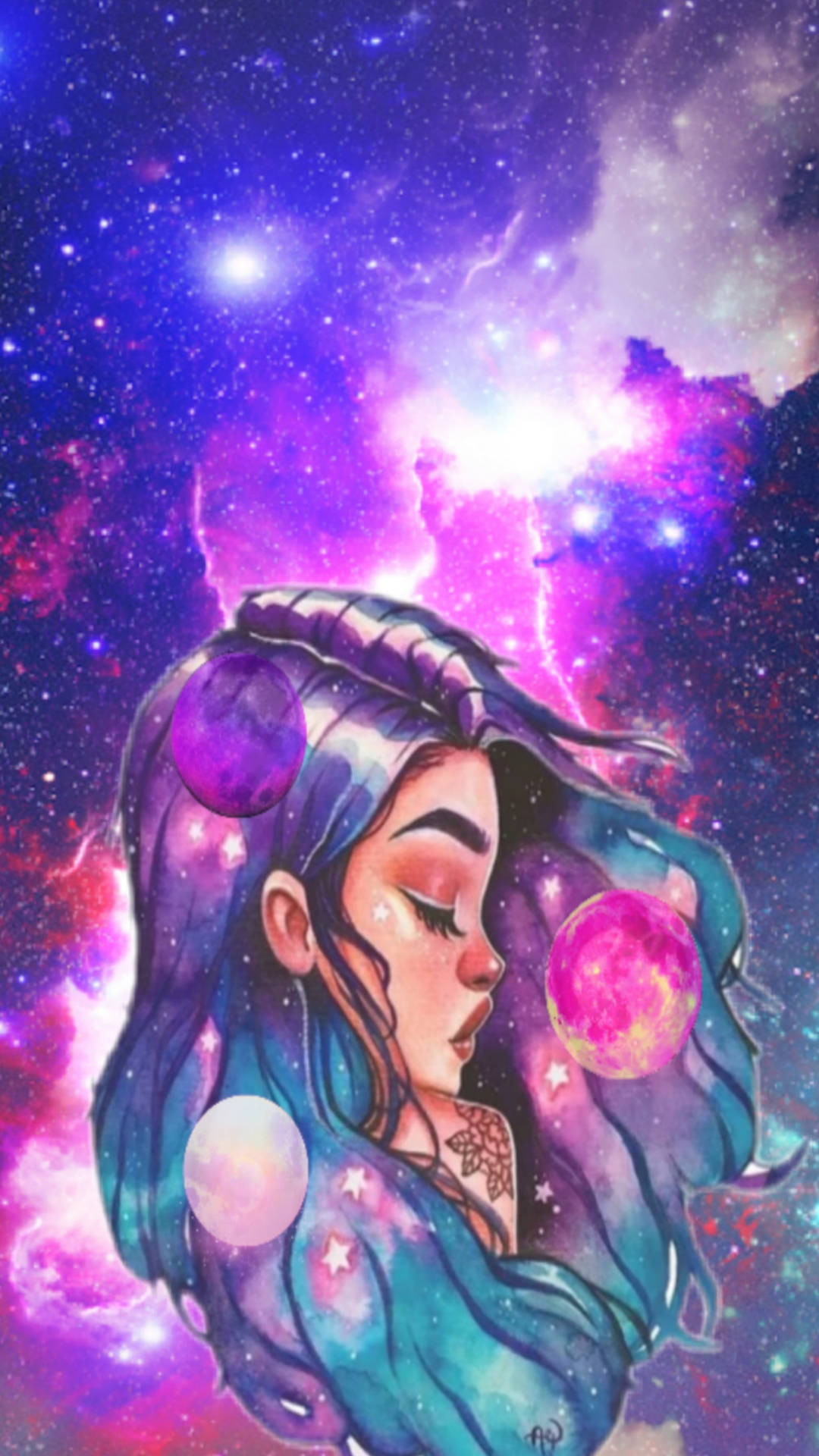 Colorful space iphone x galaxy aesthetic HD phone wallpaper  Pxfuel