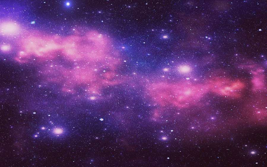 Levende lyserød og lilla tåge med utallige stjerner i det dybe rum. — Galaxy Tablet Wallpapers