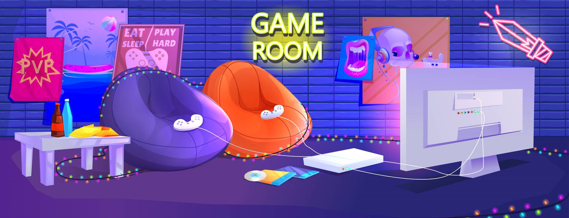 Gaming Room Bakgrund