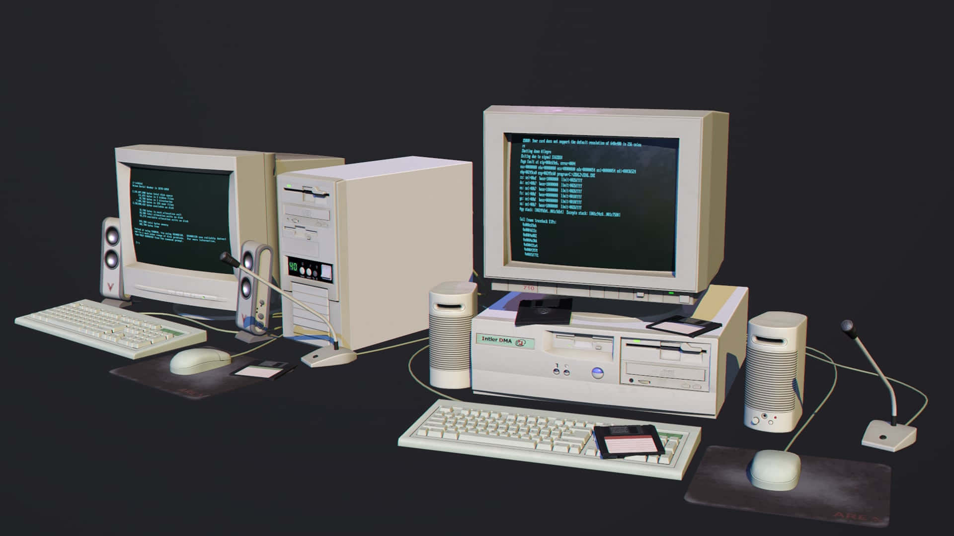 Gammel Datamaskin Bakgrunnsbildet