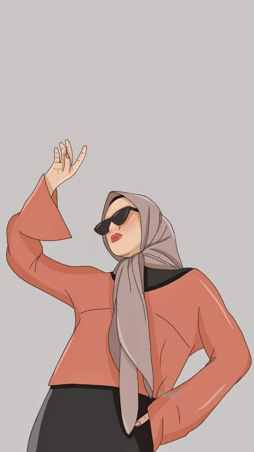 Garota Do Hijab Papel de Parede