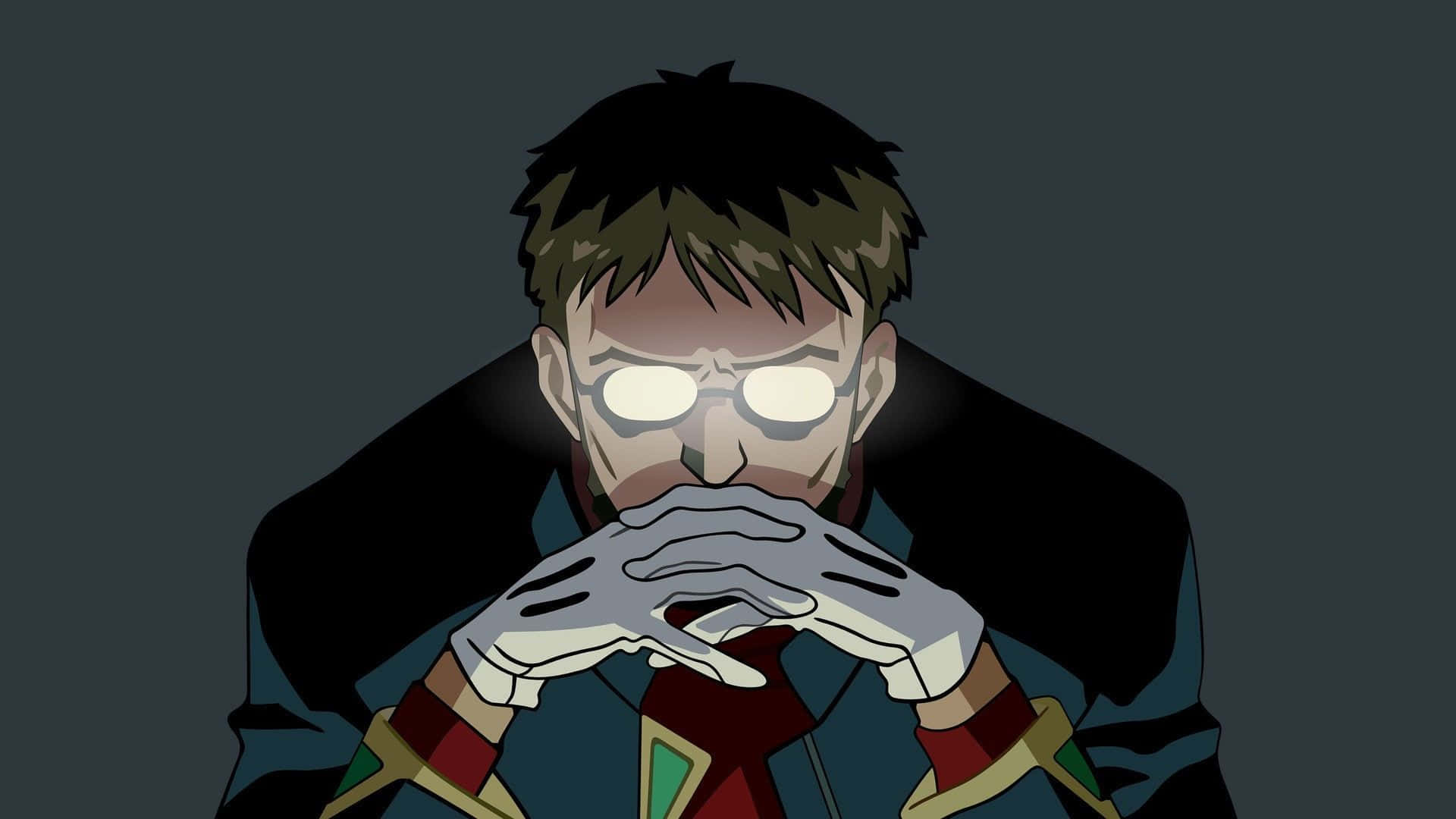 Gendo ikari pose