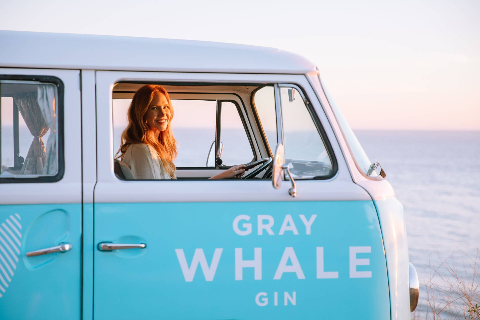Gin Grey Whale Papel de Parede